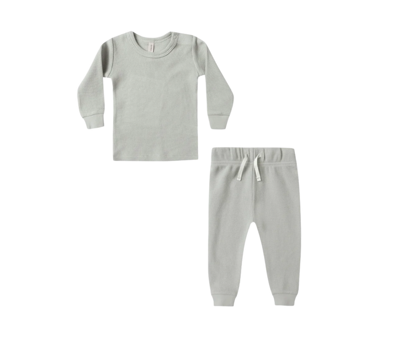 Waffle Top Pant Set