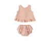Ruffled Tulip Top + Bloomer Set