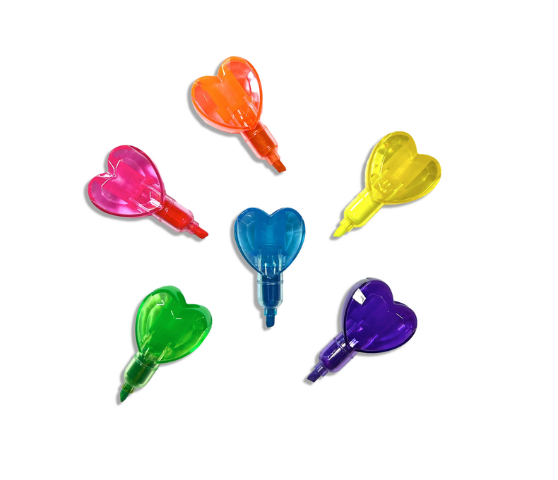 Heart Stacks Stacking Highlighters - 6 Color