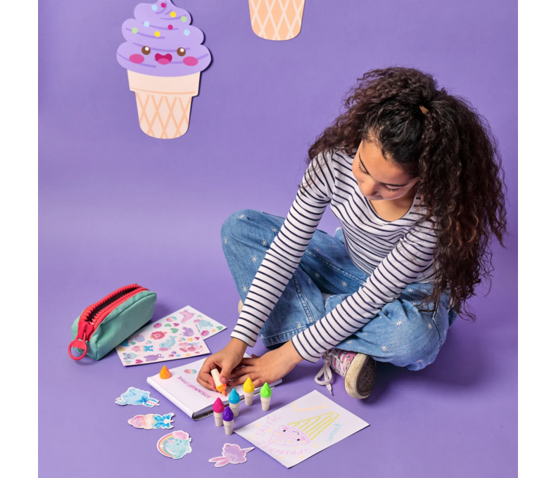 Sweet Scoops Scented Neon Highlighters - Set of 6