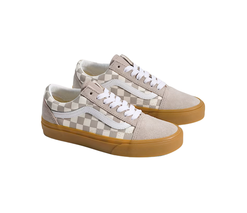 Big Kids Old Skool Gum Checkerboard Shoe
