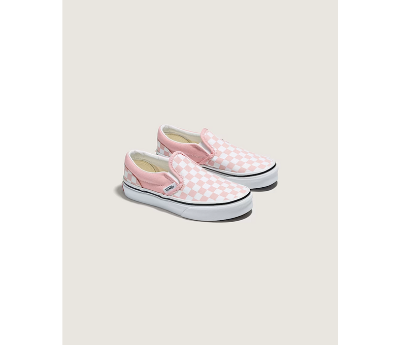 Kids Classic Checkerboard Slip-On Pink