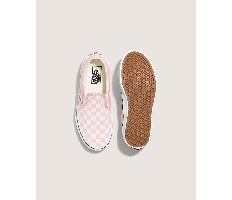 Kids Classic Checkerboard Slip-On Pink