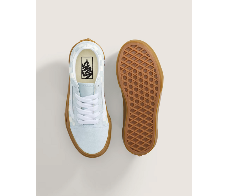 Little Kids Old Skool Gum Checkerboard Shoe
