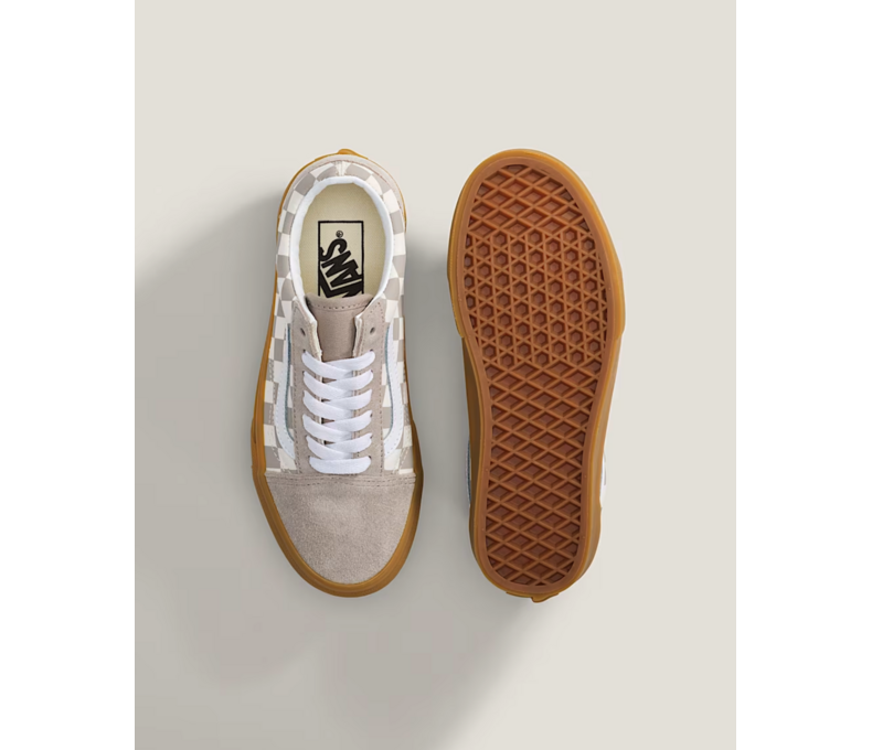 Big Kids Old Skool Gum Checkerboard Shoe