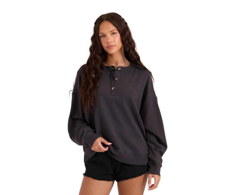 Women's Lived In Fleece Henley
