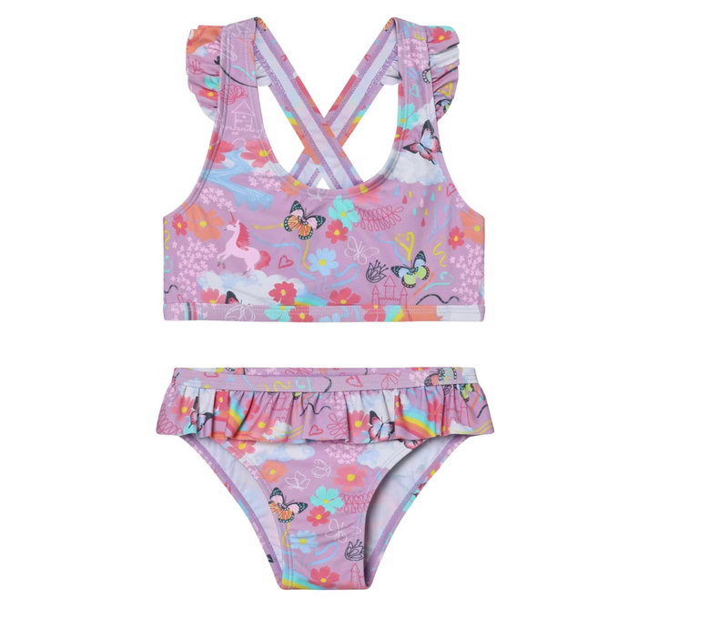 Bikini W. Short Skirt AOP