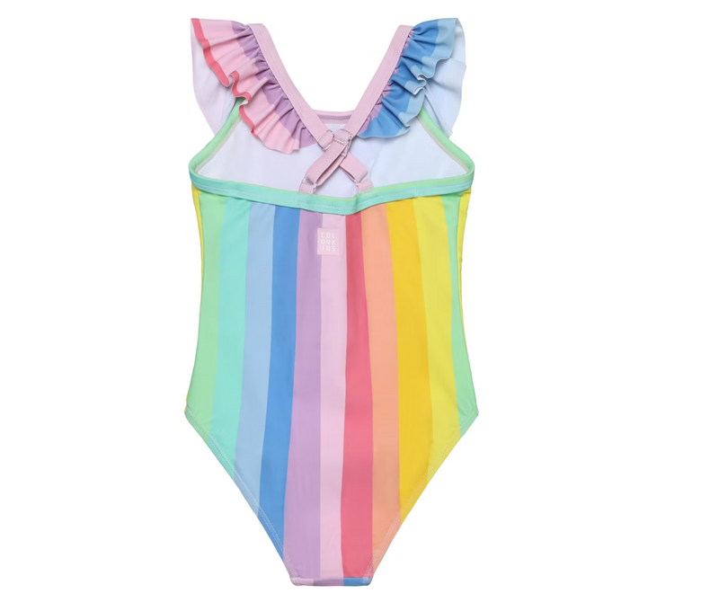 Swimsuit W. Frills AOP