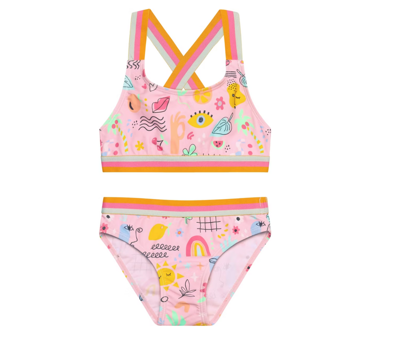 Bikini with Contrast Straps