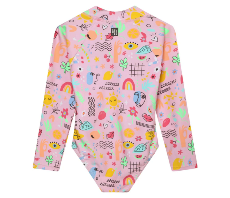 Swimsuit W. Long Sleeve AOP