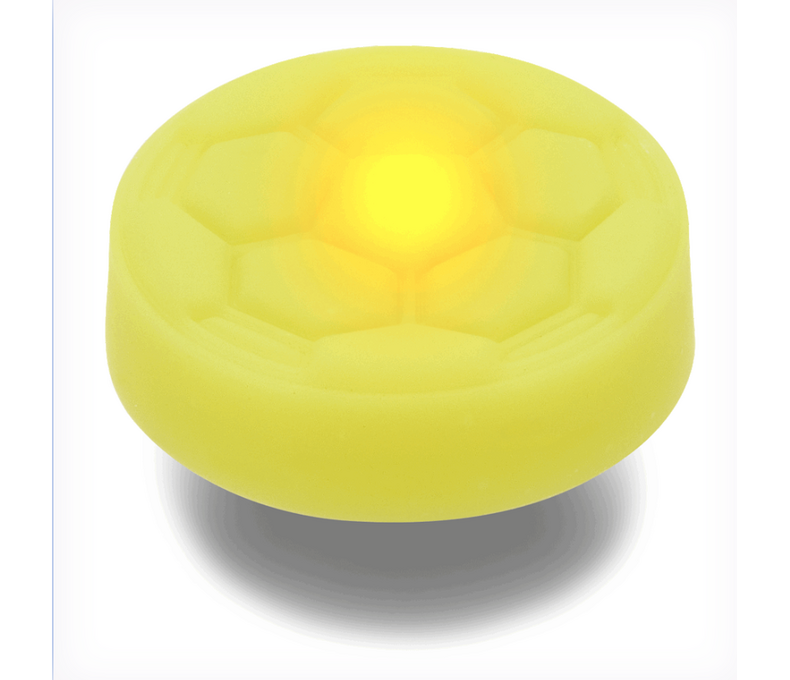 Lights Up Yellow Soccer Ball Jibbitz