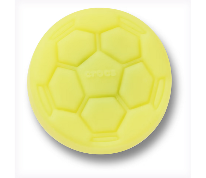 Lights Up Yellow Soccer Ball Jibbitz