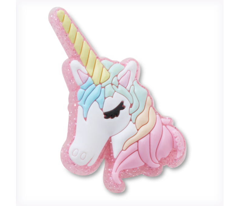 Glitter Unicorn Jibbitz