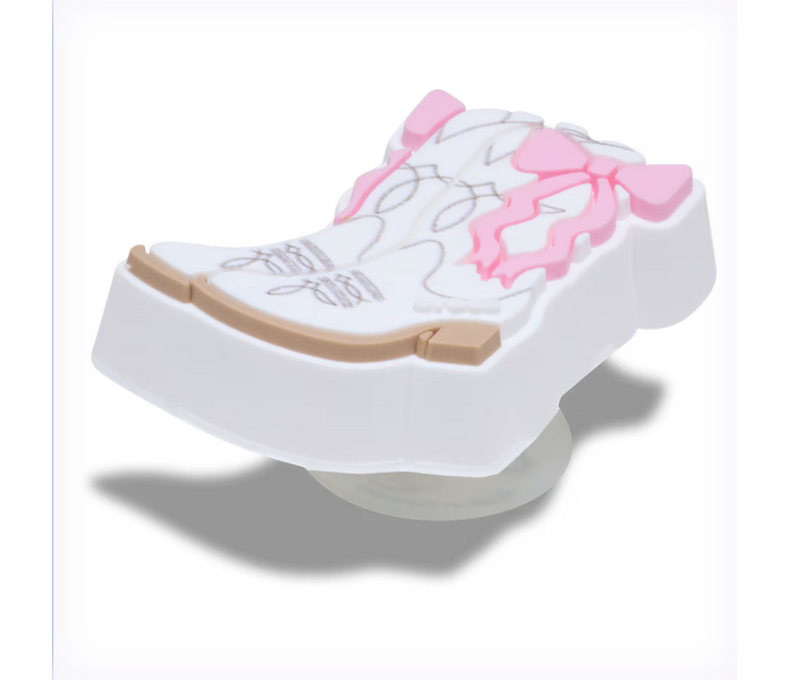 Pink Bow Cowgirl Boots Jibbitz