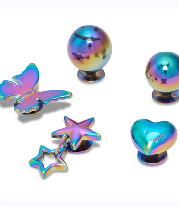 Iridescent Meta 5 Pack Jibbitz