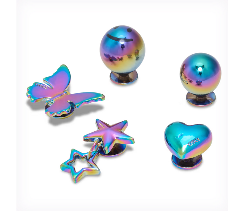 Iridescent Meta 5 Pack Jibbitz