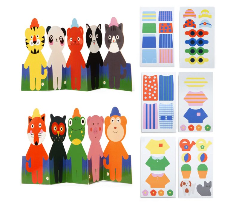 Kidoki Animal Dress-Up Stickers