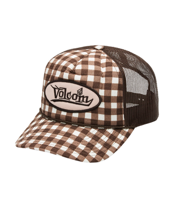 Women's Stone Plaid Trucker Hat