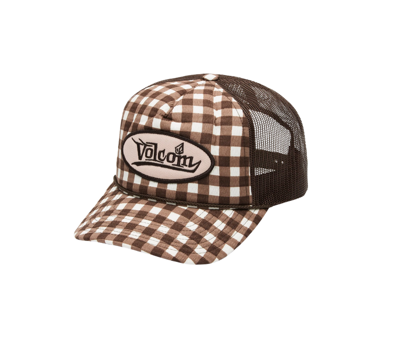 Women's Stone Plaid Trucker Hat