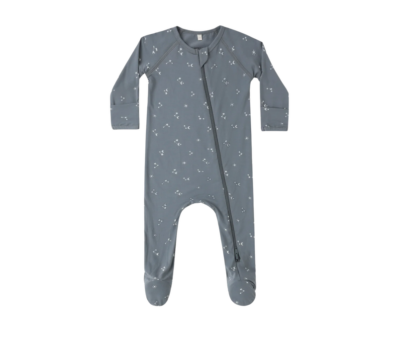 Bamboo Zip Footie in Wildflower or Starlight NB