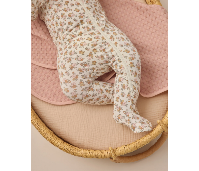 Bamboo Zip Footie in Wildflower or Starlight NB