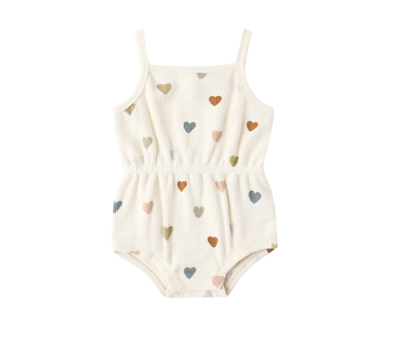 Waffle Cinch Romper