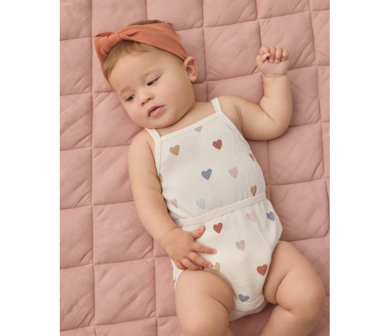 Waffle Cinch Romper