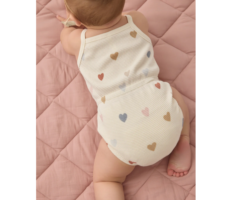 Waffle Cinch Romper
