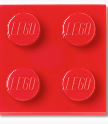 LEGO Red Tile 2x2 Jibbitz