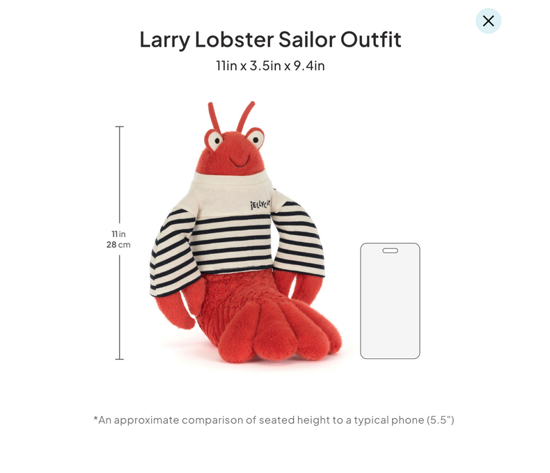 Larry Lobster Sailor Outfit