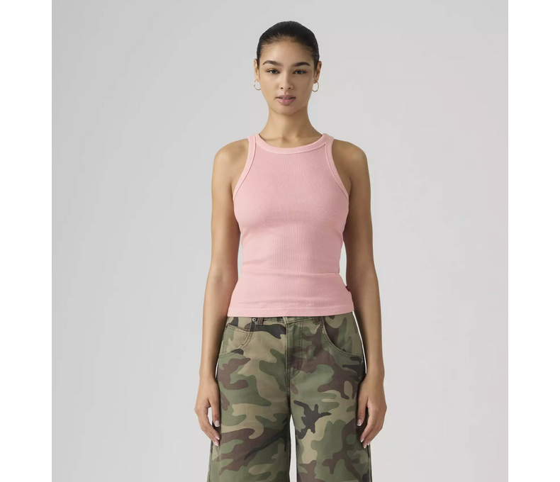 Garment Dye Essential Racer Tank Top