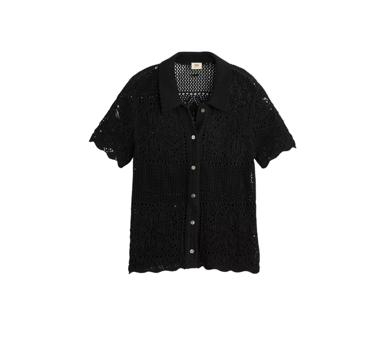 Susanna Floral Crochet Shirt