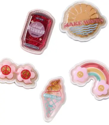 Squish Filled Retro Summer 5 Pack Jibbitz