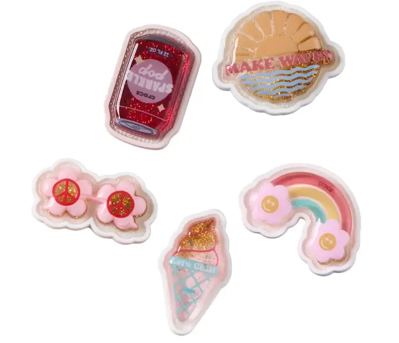 Squish Filled Retro Summer 5 Pack Jibbitz