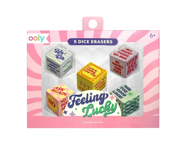 Feeling Lucky: Dice Erasers
