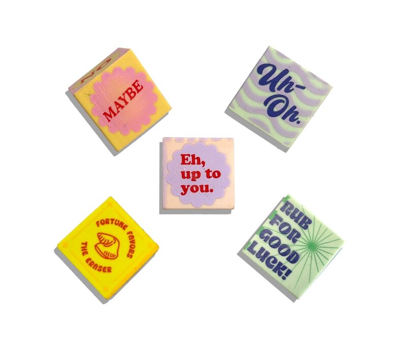 Feeling Lucky: Dice Erasers