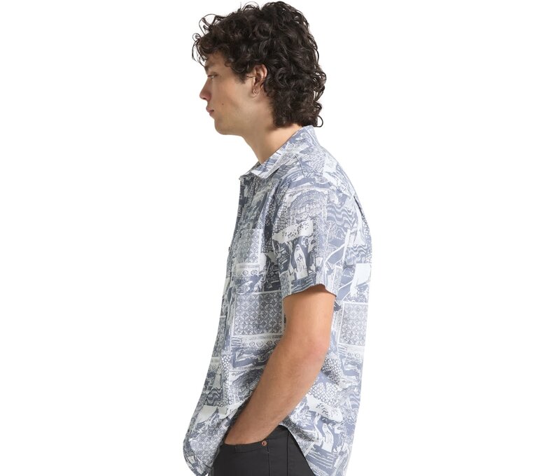 Mens Charter Print S/S Shirt