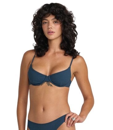 Flat Rib 90s Underwire Bikini Top