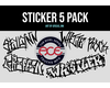 Ace trucks x bowl series sticker pack