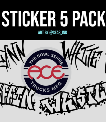 Ace trucks x bowl series sticker pack