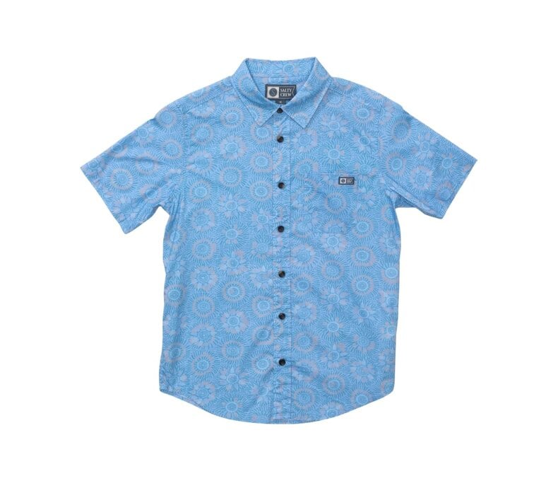 Boys Short Sleeve Button Up Crew