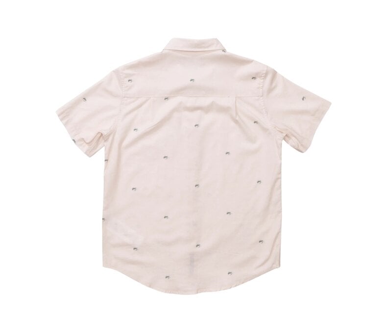 Boys Short Sleeve Button Up Crew