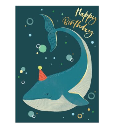 Happy Bday Whale Card