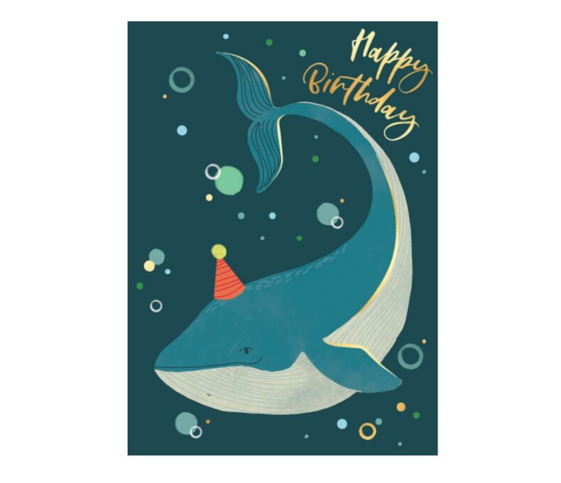 Happy Bday Whale Card