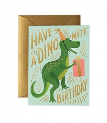 Dinomite Birthday Card