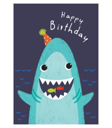 Shark Birthday Card