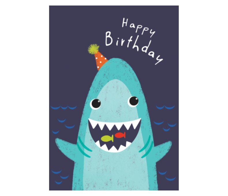 Shark Birthday Card