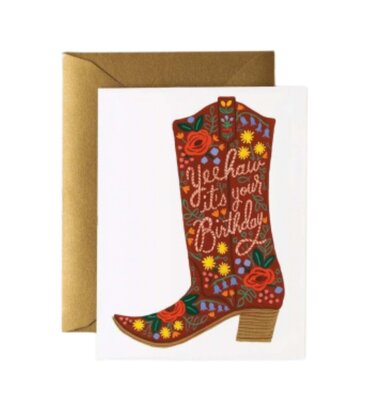 Birthday Boot Card
