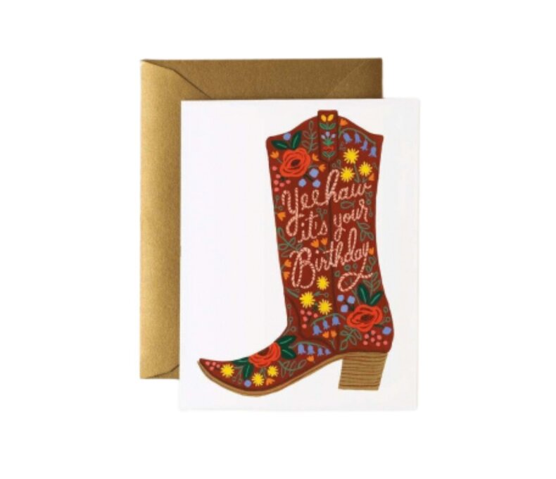 Birthday Boot Card
