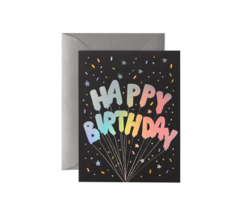Mylar Birthday Balloons Card